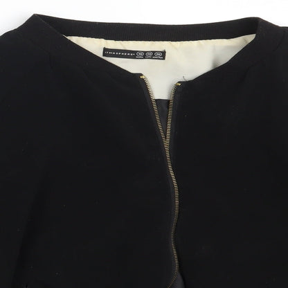 Close-up detail of Atmosphere women’s black jacket, size UK 10