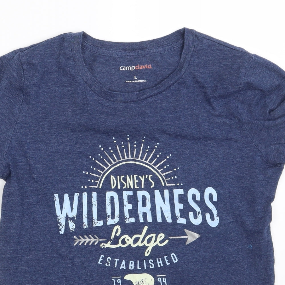 Camp David Boys Blue   Basic T-Shirt Size L