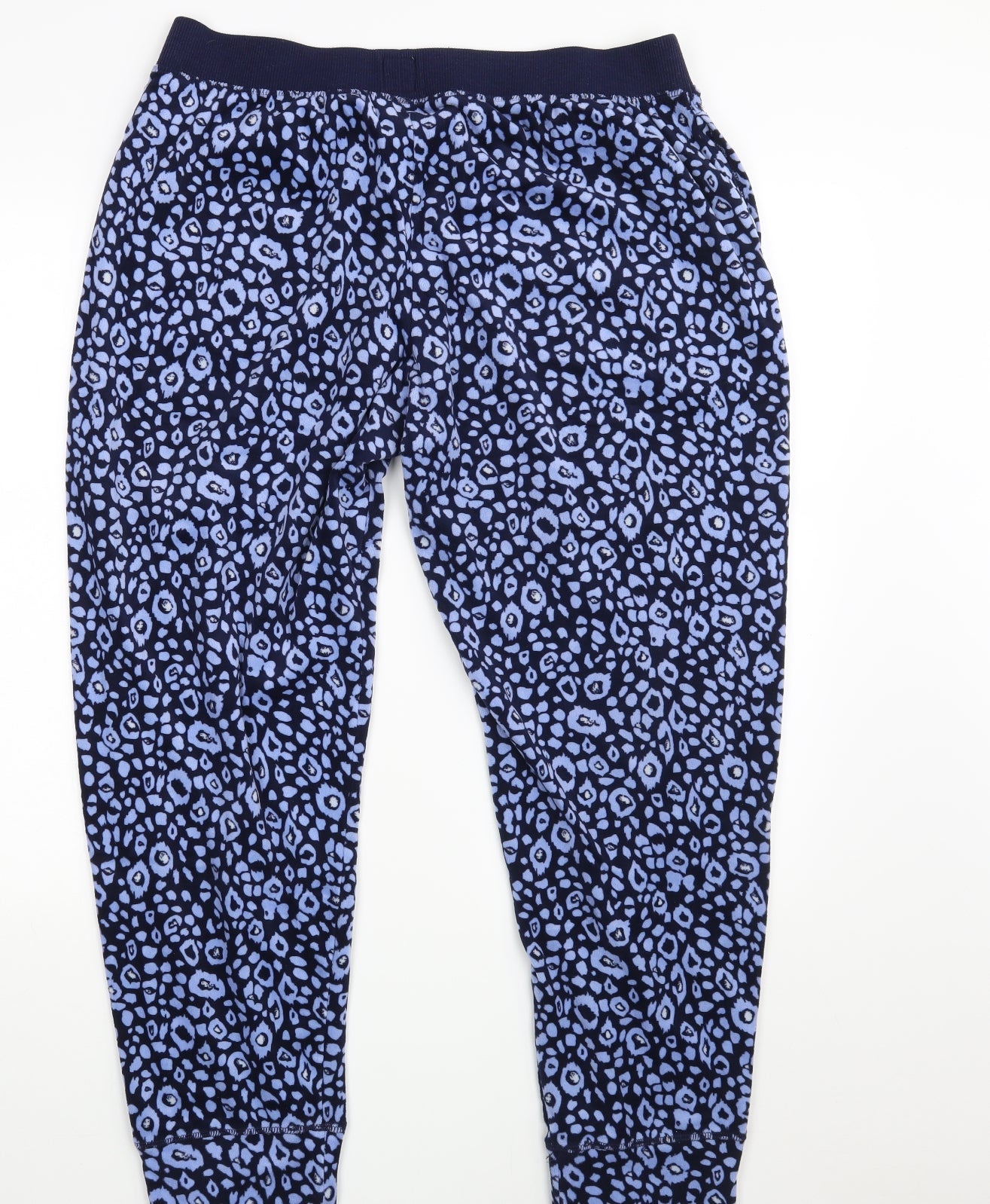 Jane & Bleecker Womens Blue Animal Print  Jogger Trousers Size L L28 in