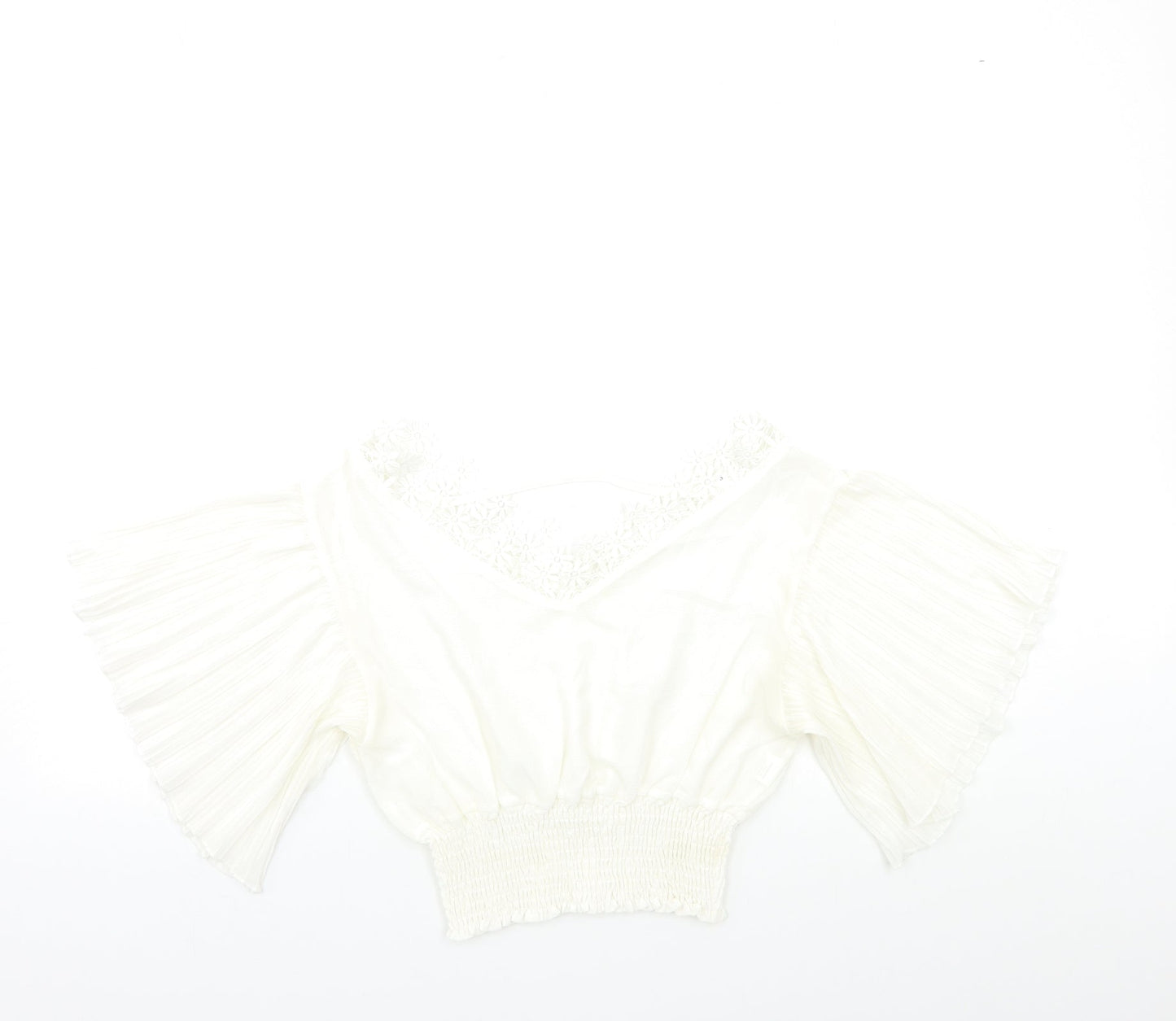 Preworn Womens White   Basic Blouse Size S