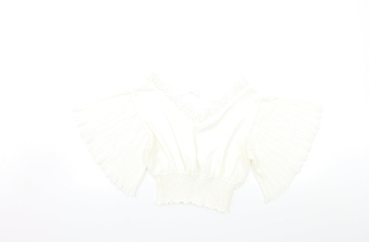 Preworn Womens White   Basic Blouse Size S