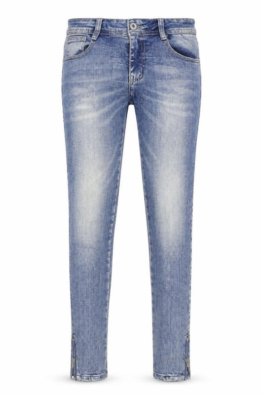 MISS DIANA Womens Blue  Denim Skinny Jeans Size L L26 in