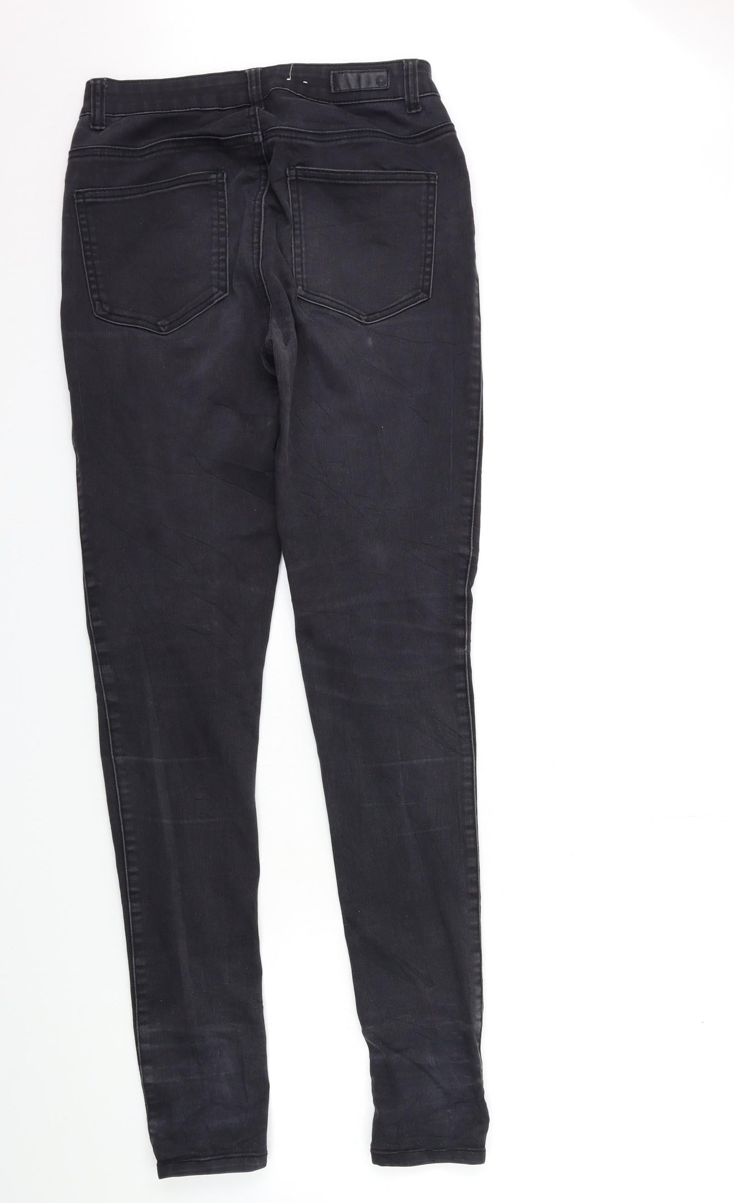 Pieces Womens Black  Denim Skinny Jeans Size M L32 in