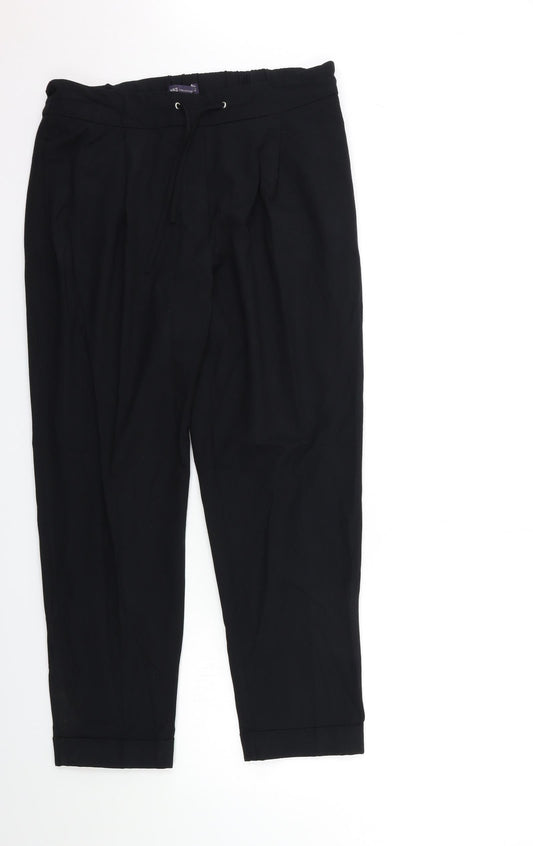Marks and Spencer Womens Black   Trousers  Size 14 L28 in