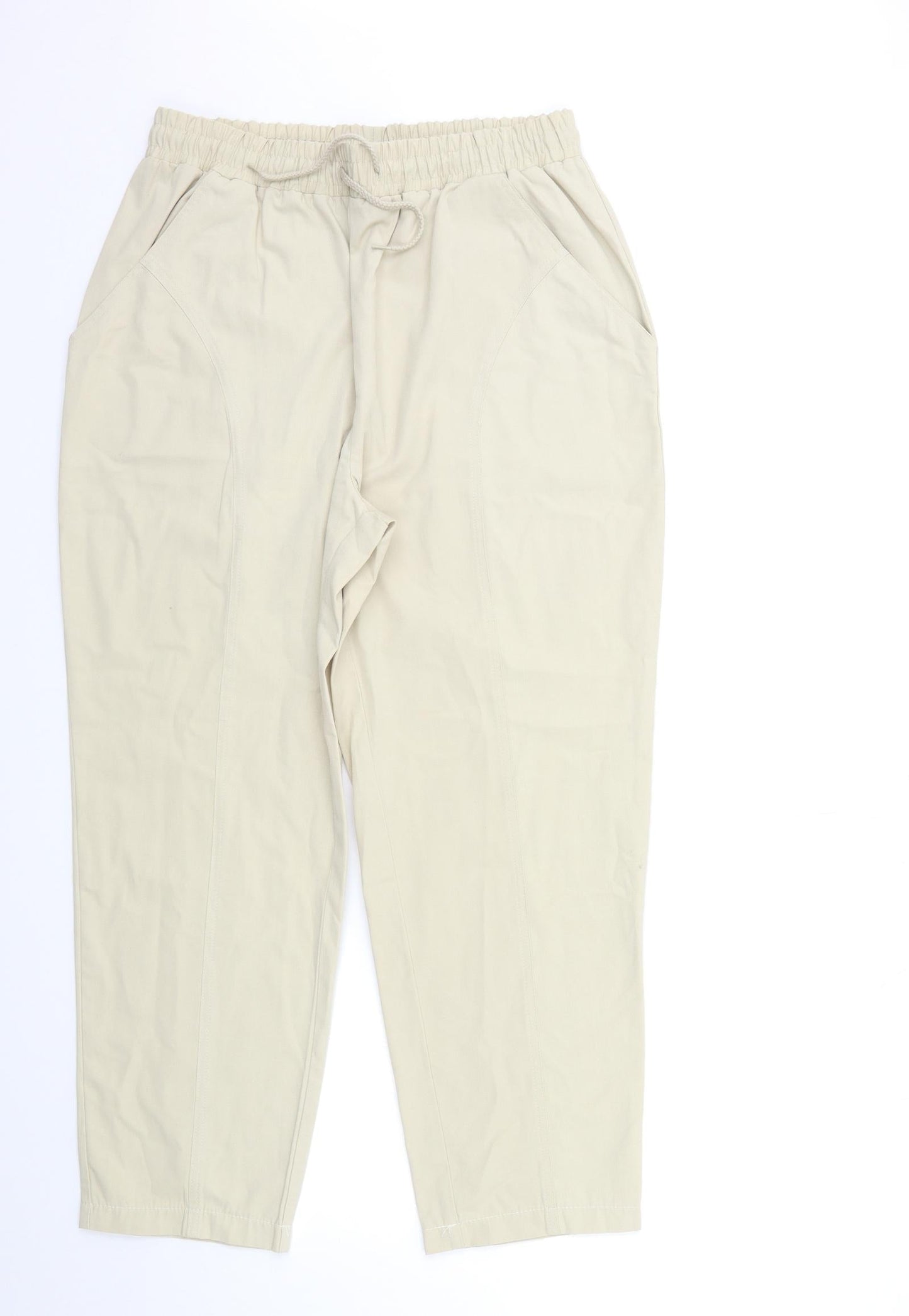 CASA DELLA Womens Beige   Trousers  Size M L26 in