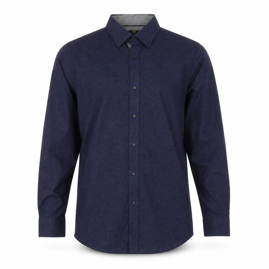 F&F Mens Blue Polka Dot   Button-Up Size 16