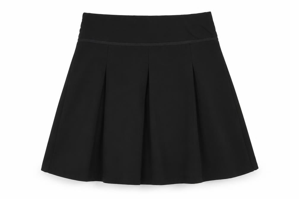 TU Girls Black   Pleated Skirt Size 7 Years