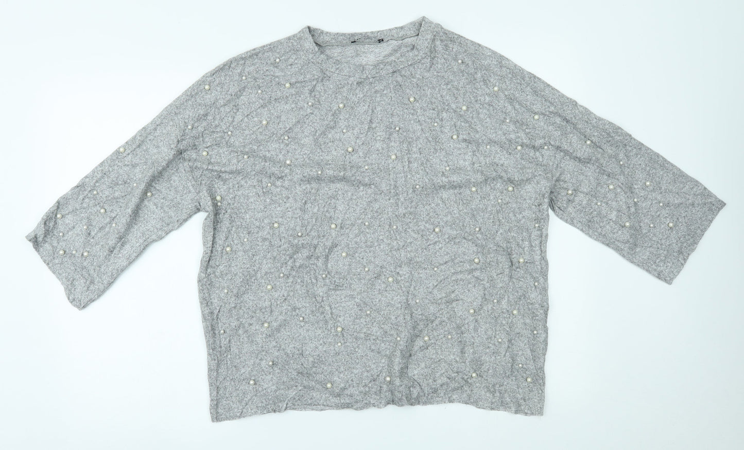Zara Womens Grey   Basic Blouse Size L
