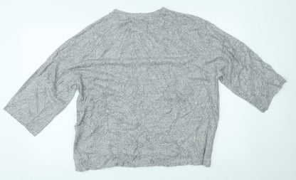 Zara Womens Grey   Basic Blouse Size L