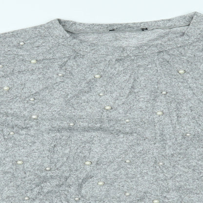 Zara Womens Grey   Basic Blouse Size L
