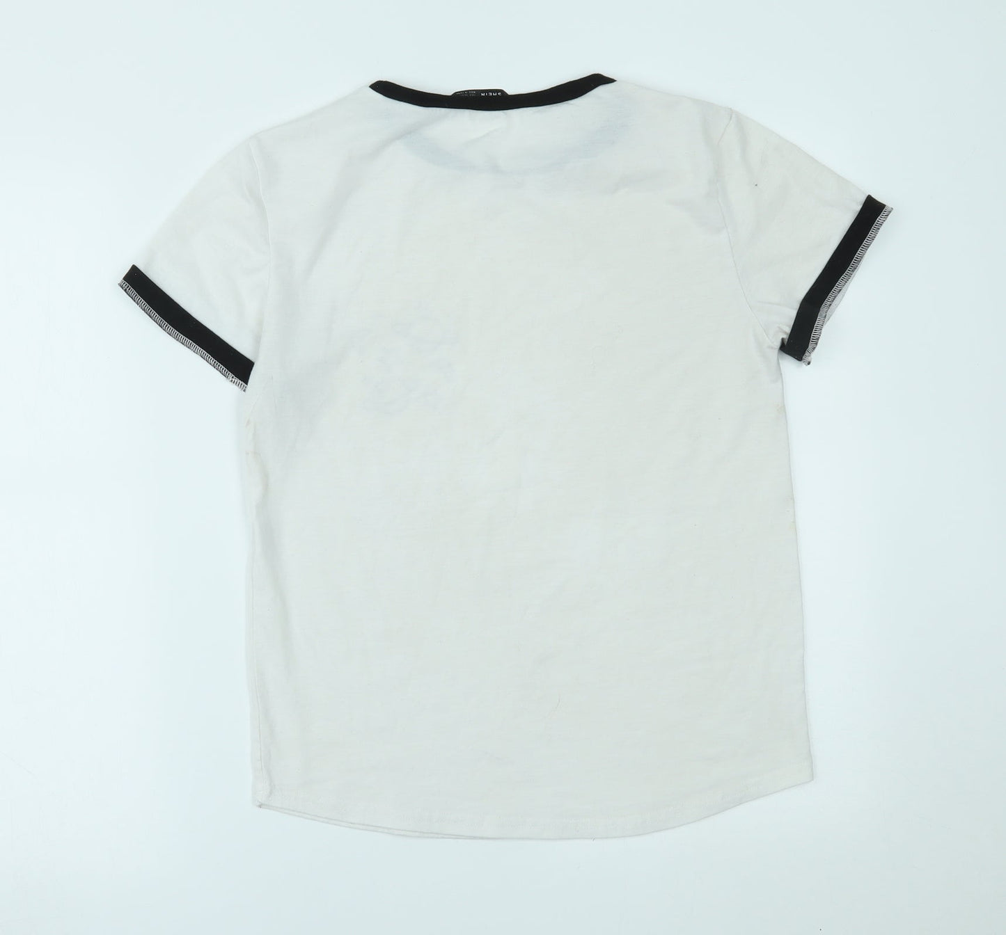 SheIn Womens White   Basic T-Shirt Size S