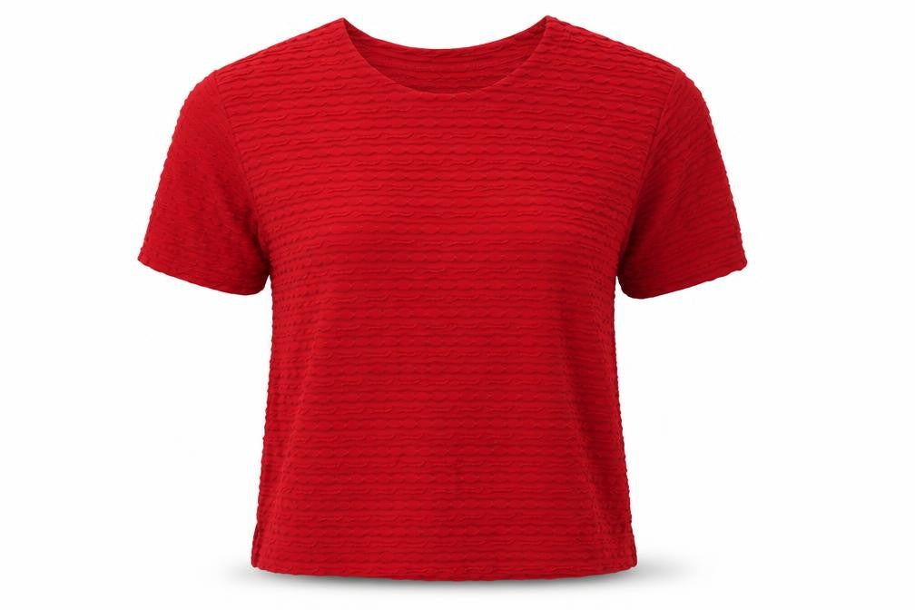 Bonmarché Womens Red Basic T-Shirt Size M