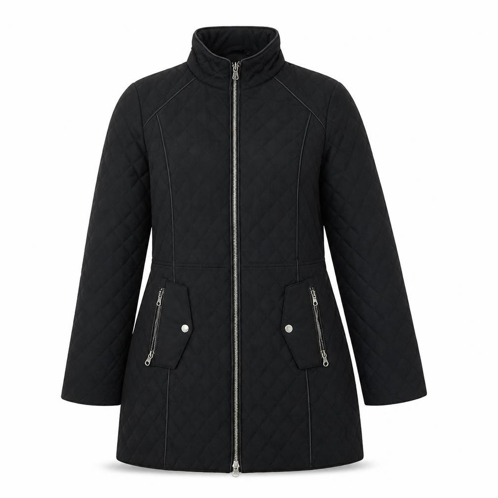 Preworn Womens Black   Overcoat Coat Size 10