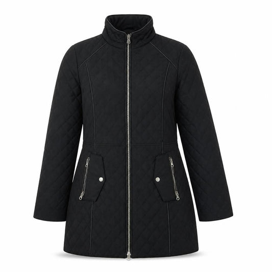 Preworn Womens Black   Overcoat Coat Size 10