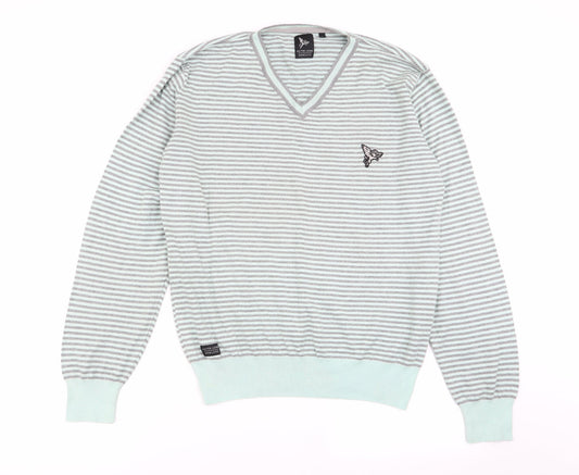 silver lions Mens Multicoloured Striped  Pullover Jumper Size S