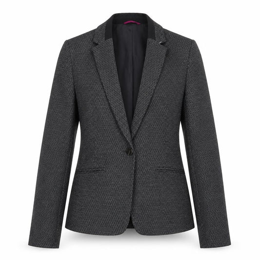 NEXT Womens Black Geometric  Jacket Blazer Size 8