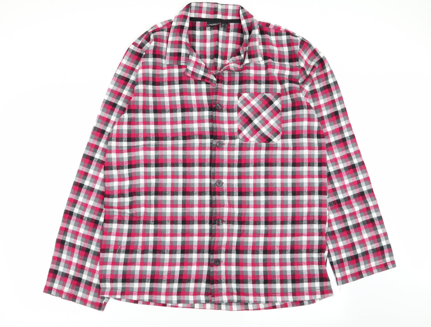 Livergy Mens Multicoloured Check   Button-Up Size L
