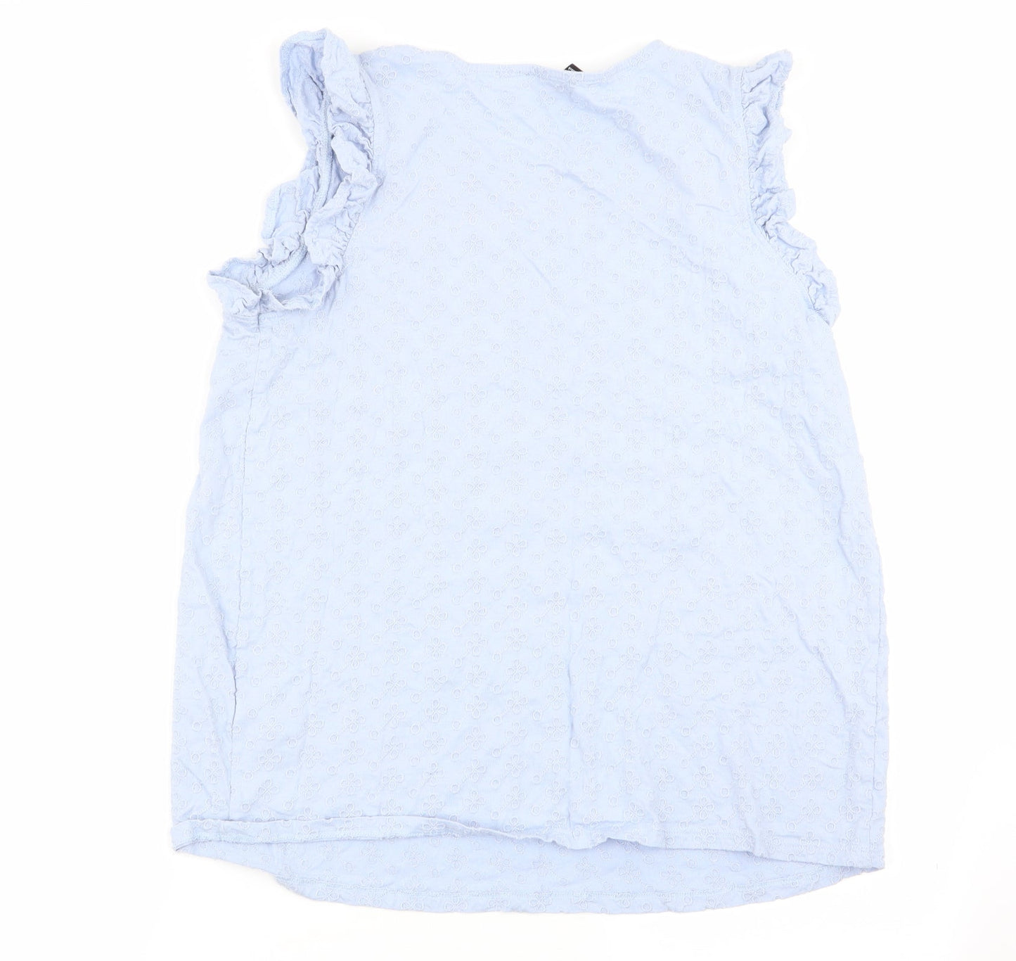 New Look Womens Blue Floral  Basic Tank Size 14