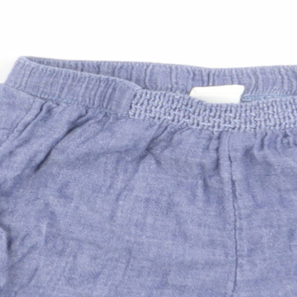 H&M Girls Blue   Capri Trousers Size 12 Months  - shorts