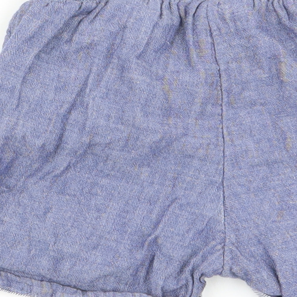 H&M Girls Blue   Capri Trousers Size 12 Months  - shorts