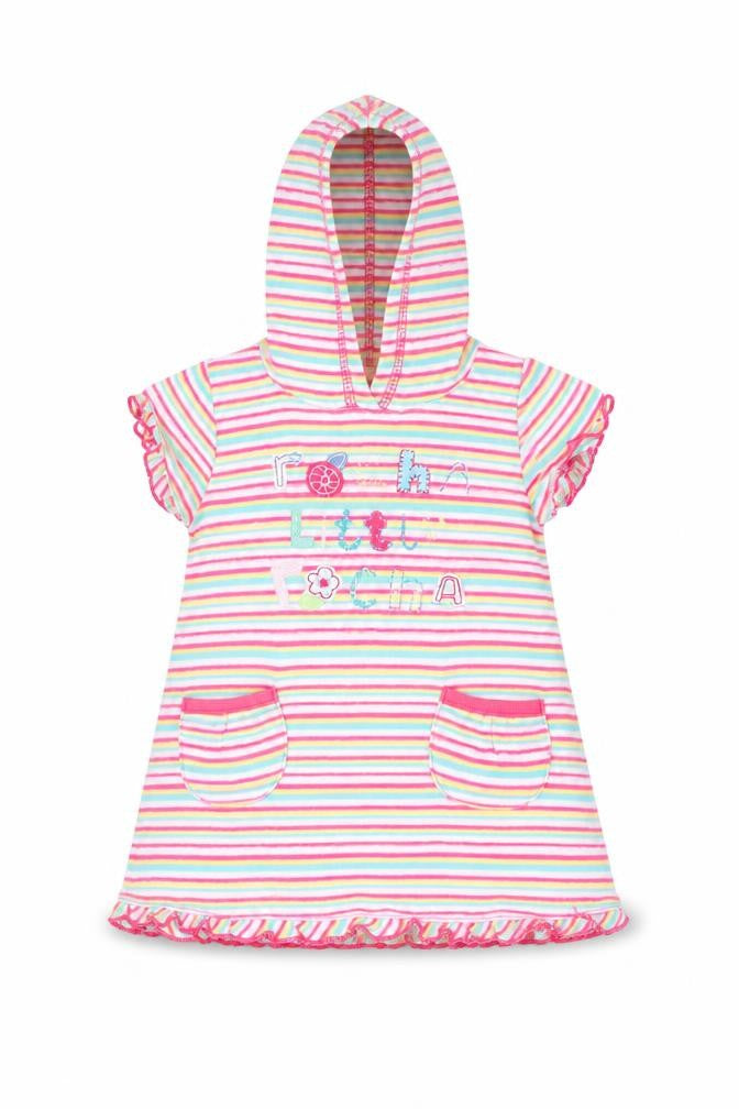 Debenhams Girls Multicoloured Striped  Jumper Dress  Size 3-6 Months