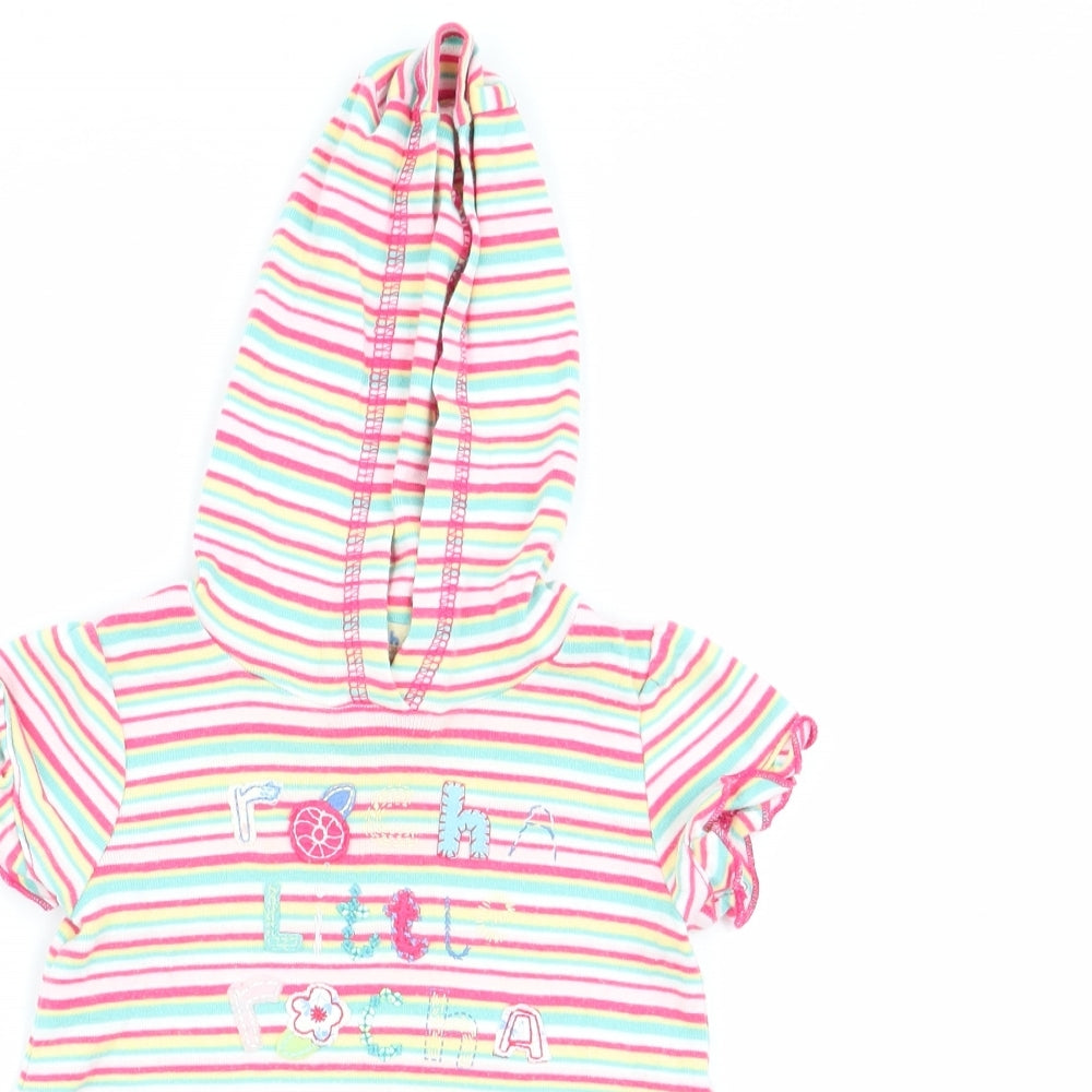 Debenhams Girls Multicoloured Striped  Jumper Dress  Size 3-6 Months