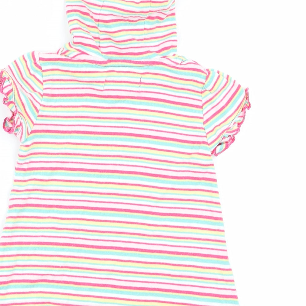 Debenhams Girls Multicoloured Striped  Jumper Dress  Size 3-6 Months