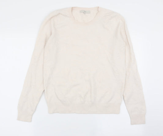 NEXT Womens Ivory Floral  Pullover Jumper Size 12