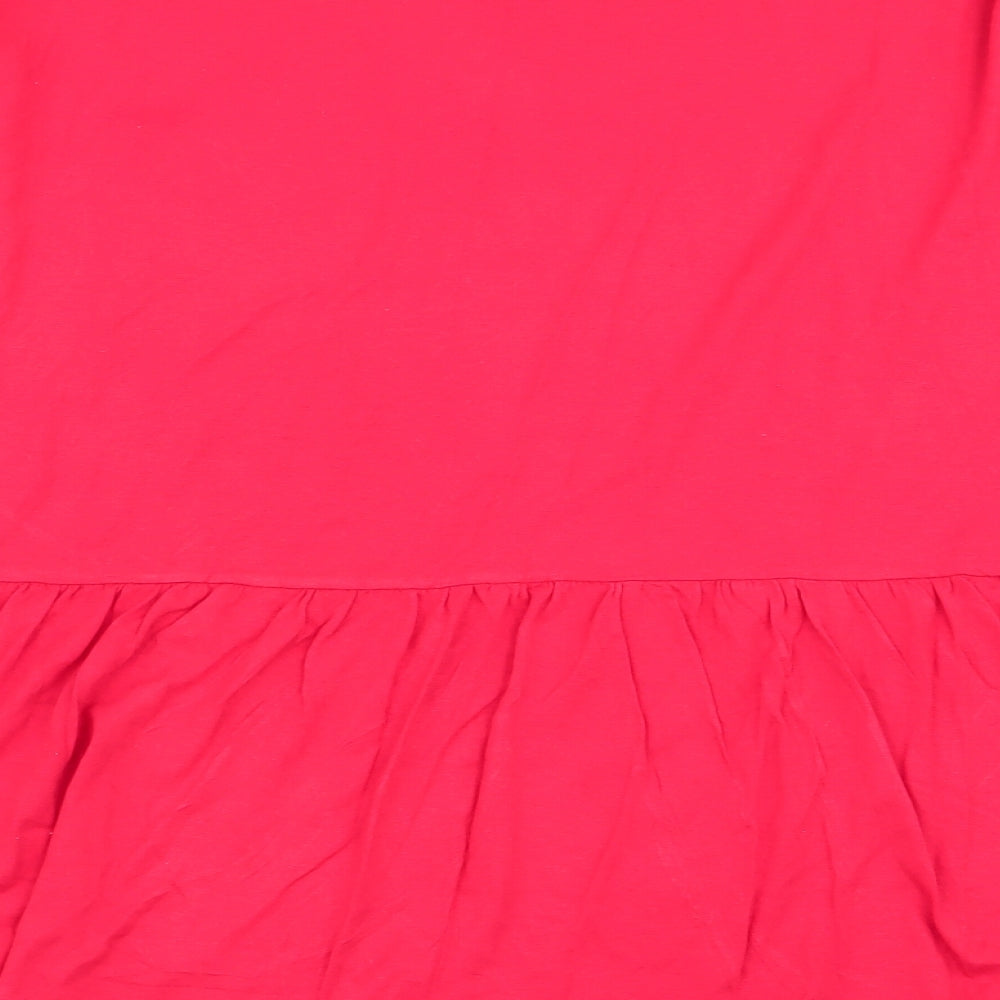 indigo and co Womens Red   Basic T-Shirt Size XL