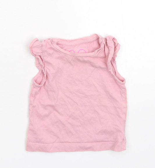 Merc Girls Pink   Basic Tank Size 6-9 Months