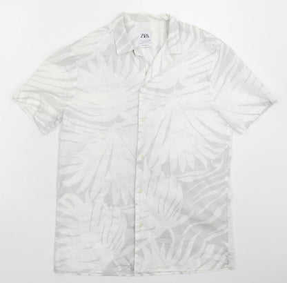 Zara Womens Multicoloured   Basic Button-Up Size S