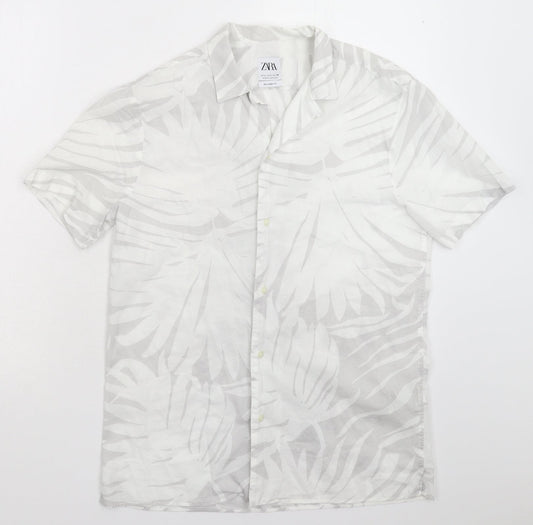 Zara Womens Multicoloured   Basic Button-Up Size S