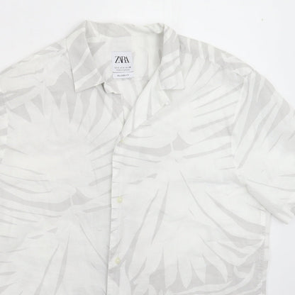 Zara Womens Multicoloured   Basic Button-Up Size S