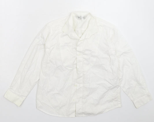 BHS Boys White   Basic Button-Up Size 9-10 Years