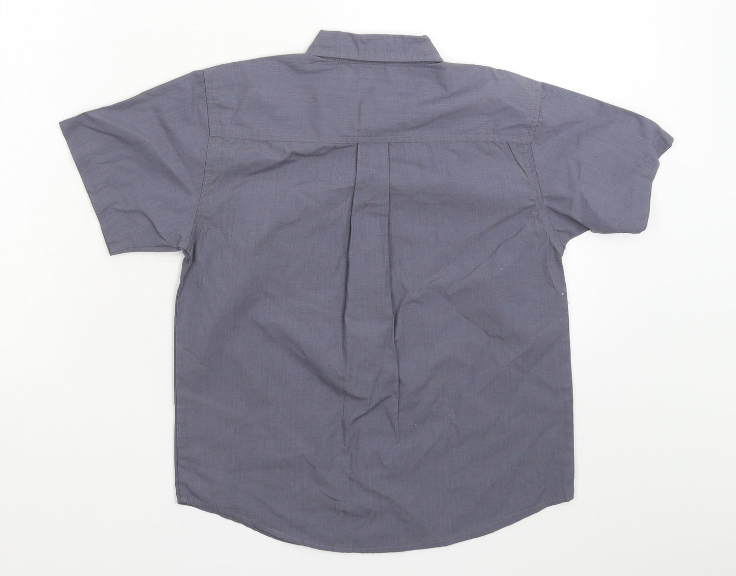Tesco Boys Grey   Basic Button-Up Size 6-7 Years