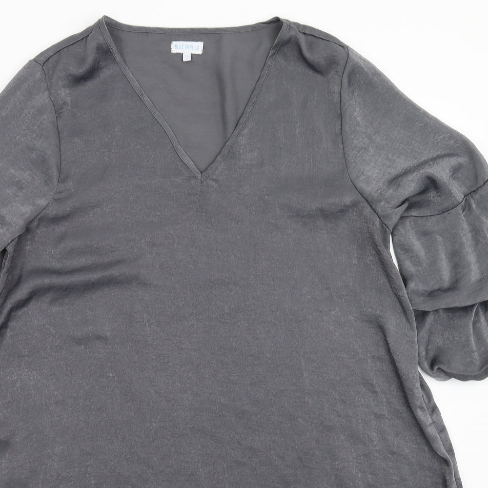 Blue Vanilla Womens Silver   Shift  Size 14