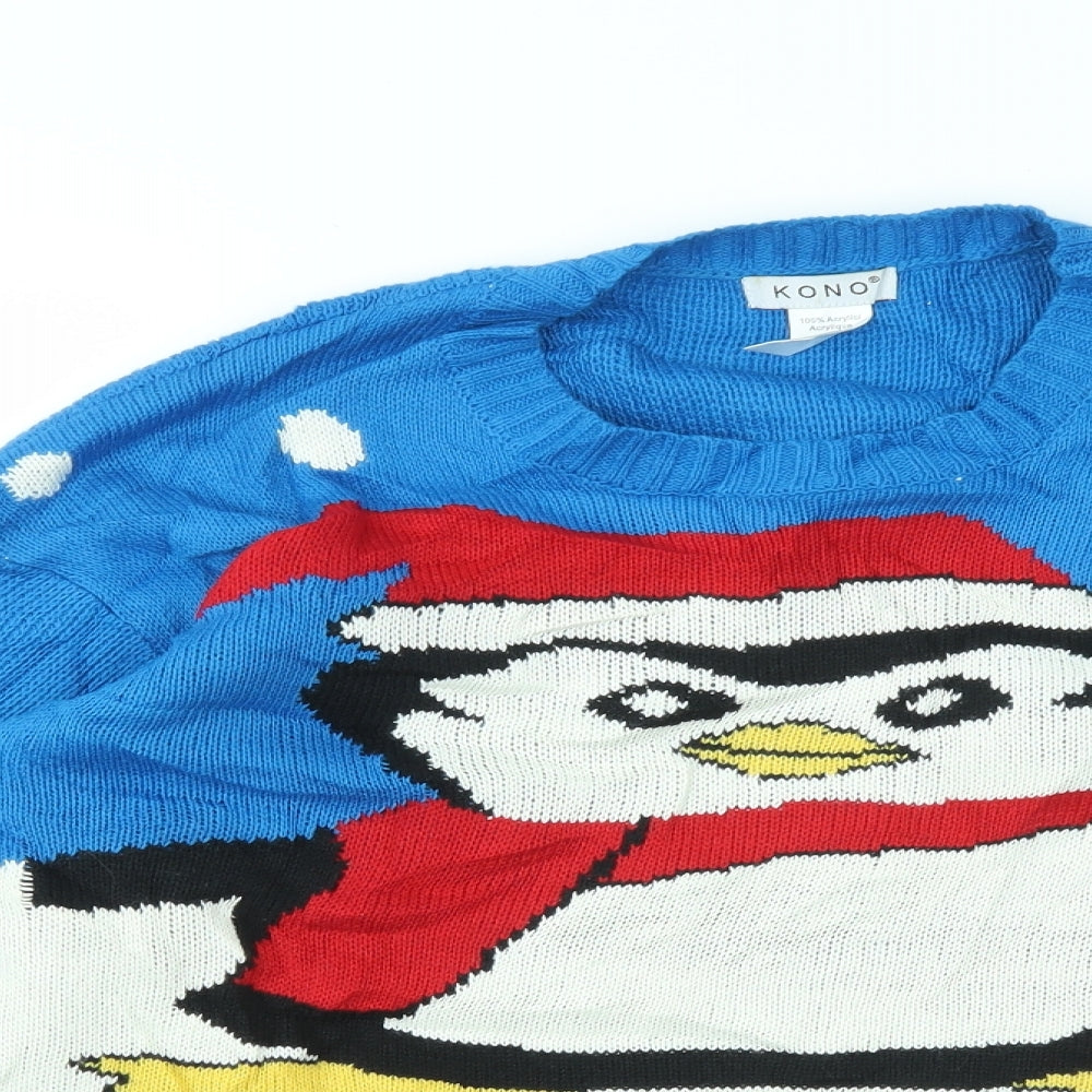 kono  Mens Multicoloured   Pullover Sweatshirt Size M