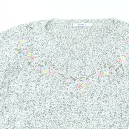 Damart Womens Grey   Pullover Jumper Size 10