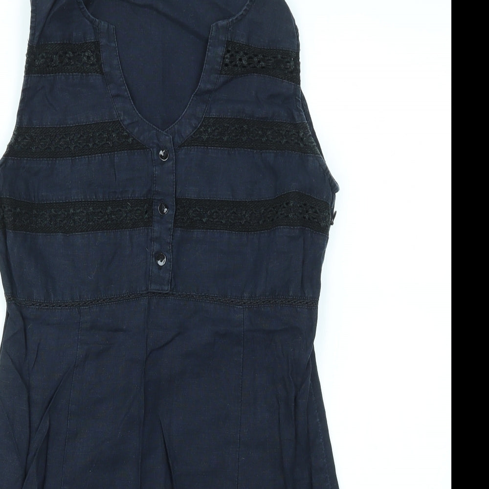 FRANCOACH Womens Blue   Fit & Flare  Size M