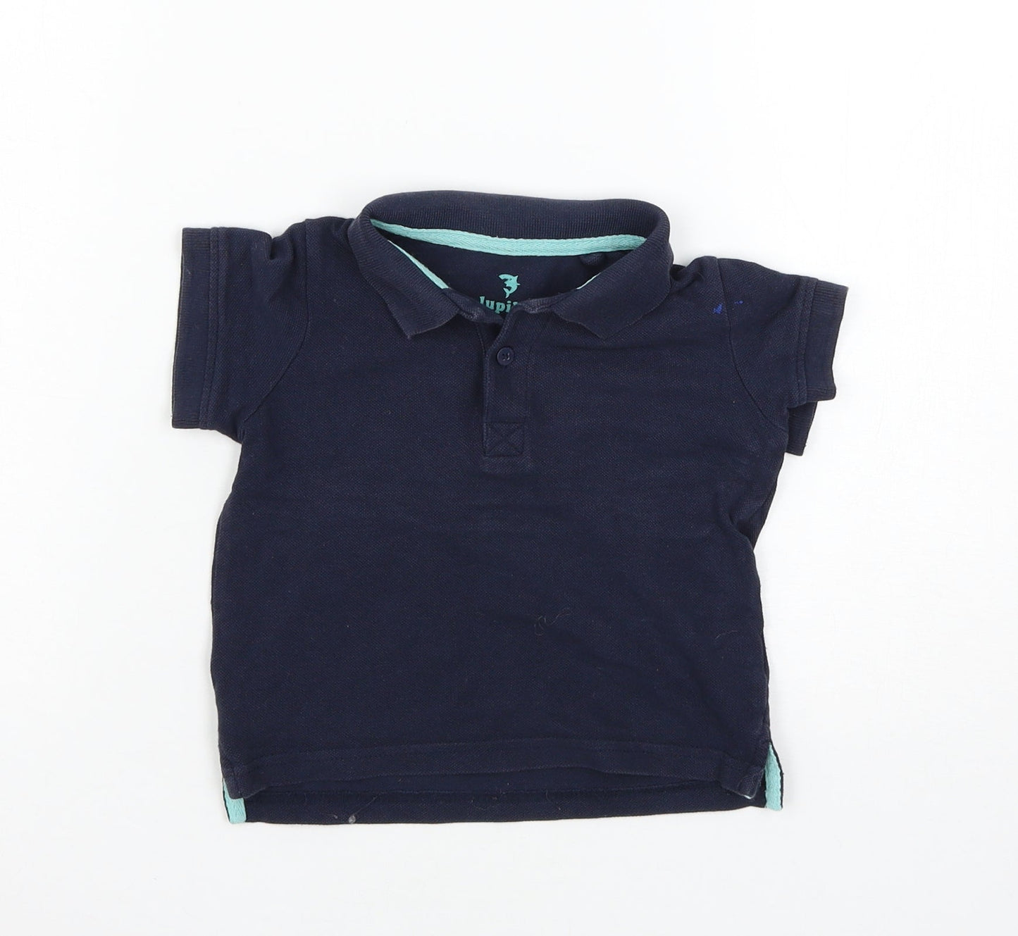 Lupliu Boys Blue  Jersey Basic T-Shirt Size 24 Months