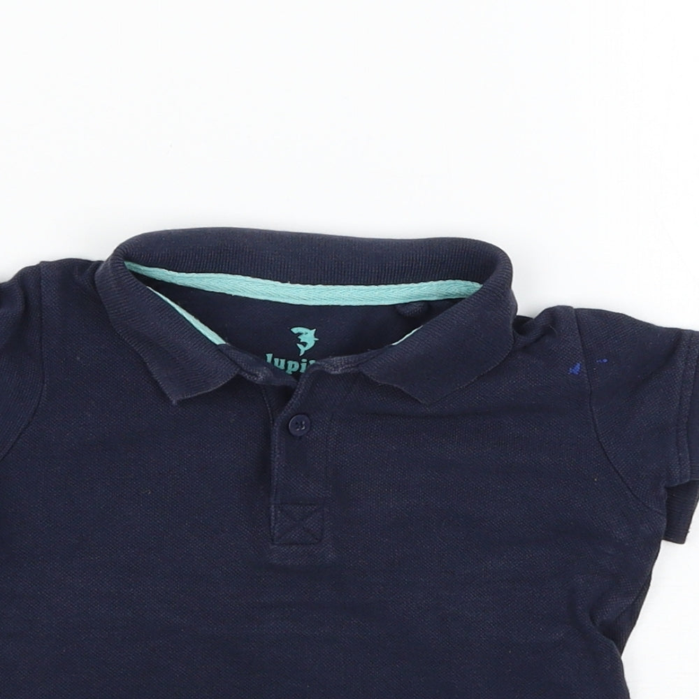 Lupliu Boys Blue  Jersey Basic T-Shirt Size 24 Months