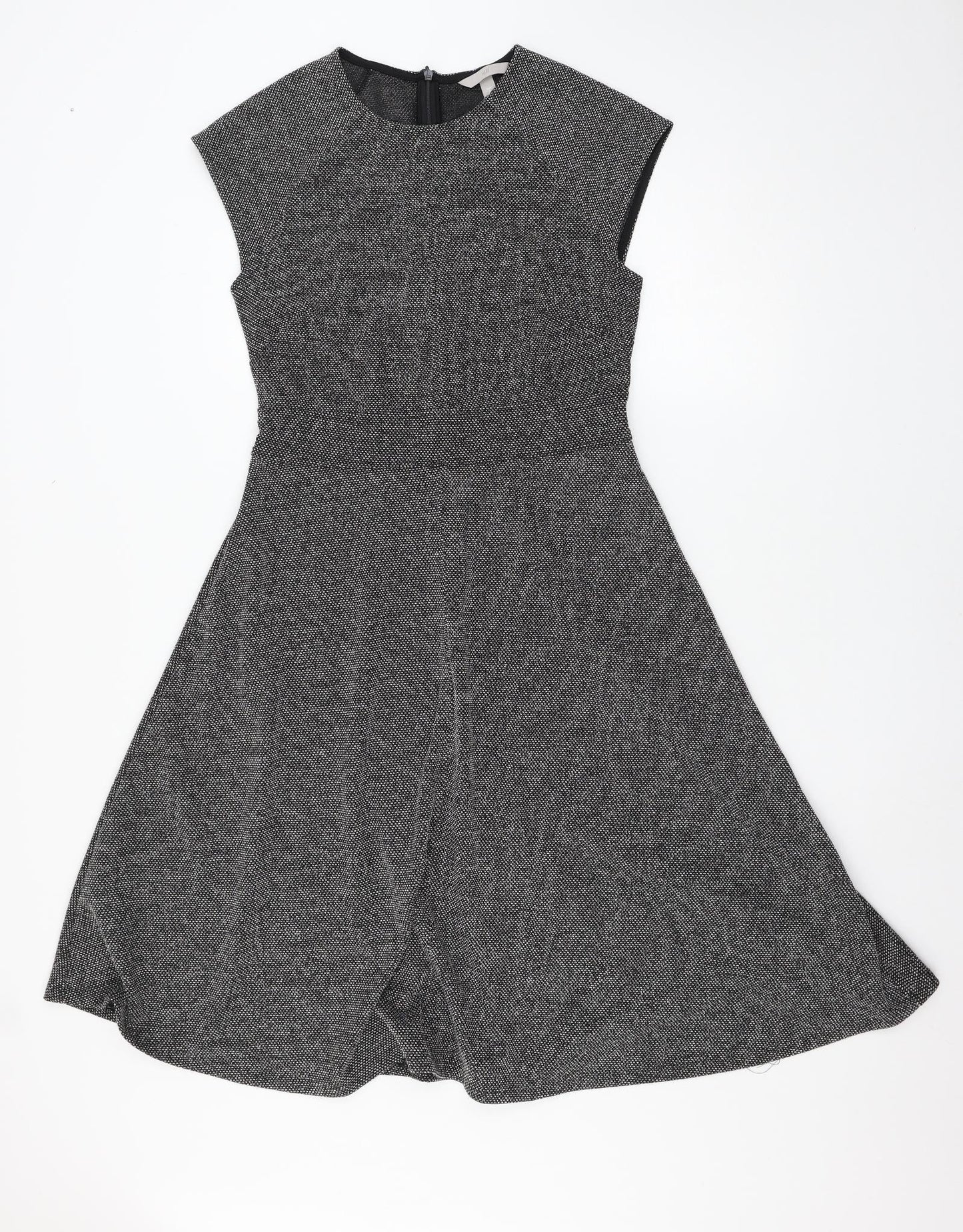 H&M Womens Grey   Skater Dress  Size M