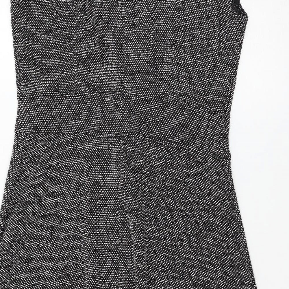 H&M Womens Grey   Skater Dress  Size M