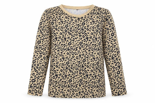Preworn Womens Brown Animal Print Jersey Basic T-Shirt Size S
