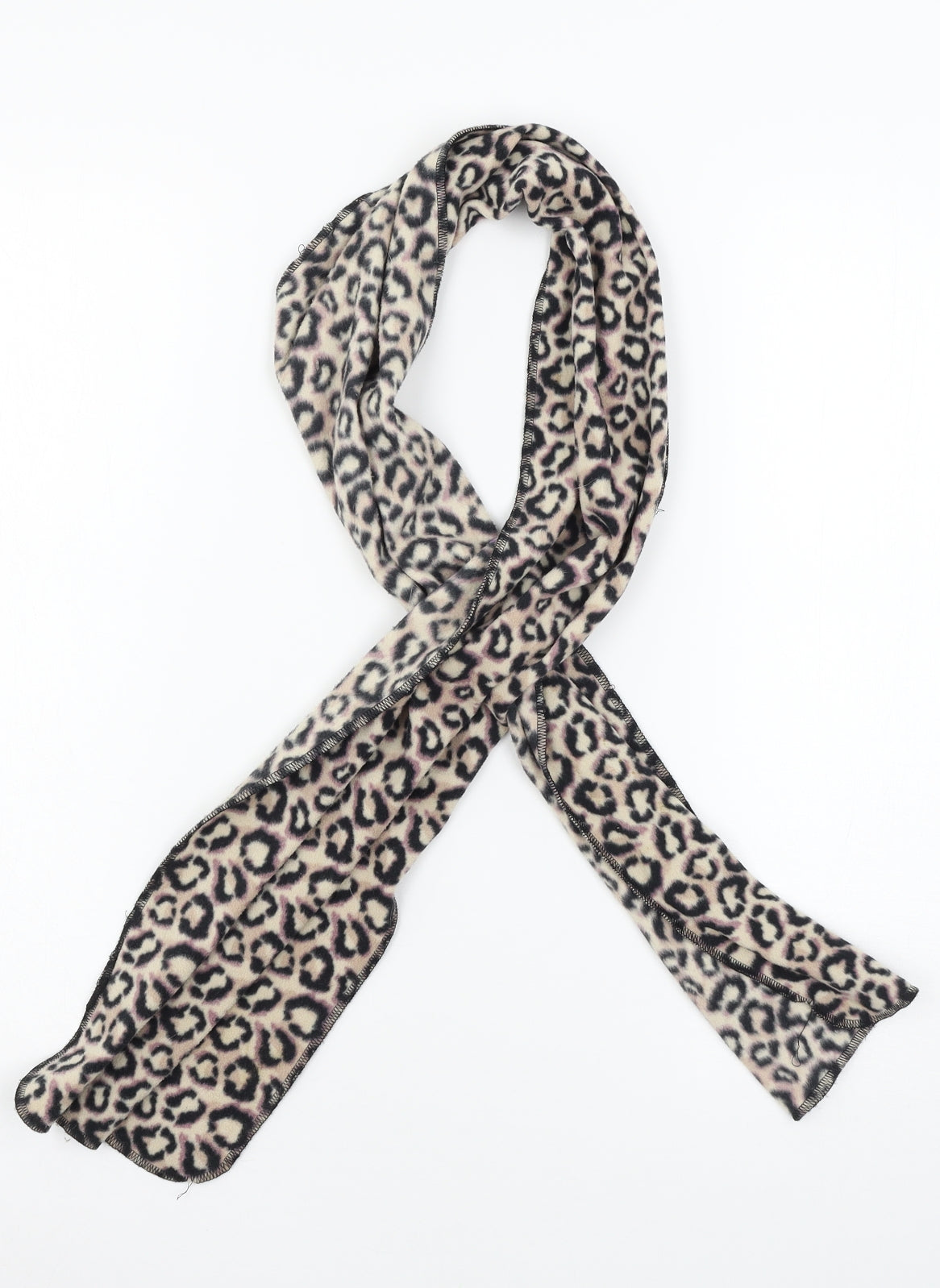TU Womens Grey Animal Print Fleece  Scarf