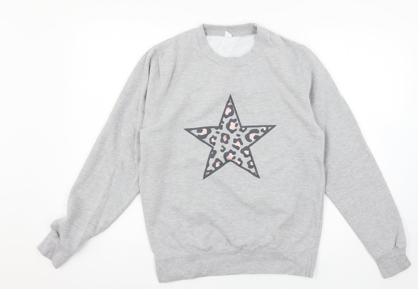Preworn Womens Grey  Jersey Pullover Sweatshirt Size S