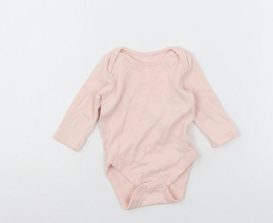 George Girls Pink  Jersey Babygrow One-Piece Size 0-3 Months