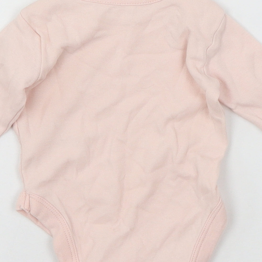 George Girls Pink  Jersey Babygrow One-Piece Size 0-3 Months
