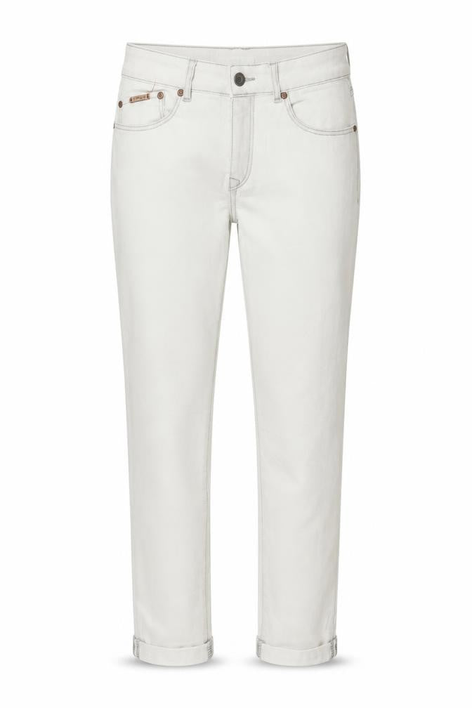 OPUS Womens White  Denim Straight Jeans Size 8 L26 in