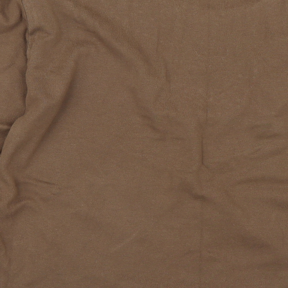 IMAGES Womens Brown   Basic T-Shirt Size XL